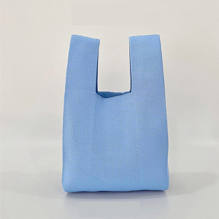 ニットバッグ バッグ ミニバッグ マルシェバッグ トートバッグ エコバッグ ハンドバッグ 小さめ 柄 黒 おしゃれ[郵1.5]^msz153^ | uricca | 07