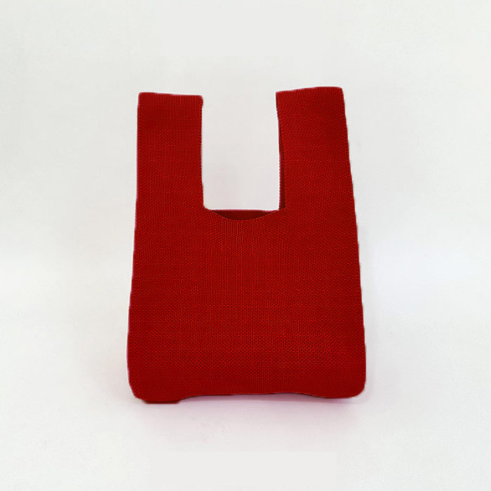 ニットバッグ バッグ ミニバッグ マルシェバッグ トートバッグ エコバッグ ハンドバッグ 小さめ 柄 黒 おしゃれ[郵1.5]^msz153^ | uricca | 04