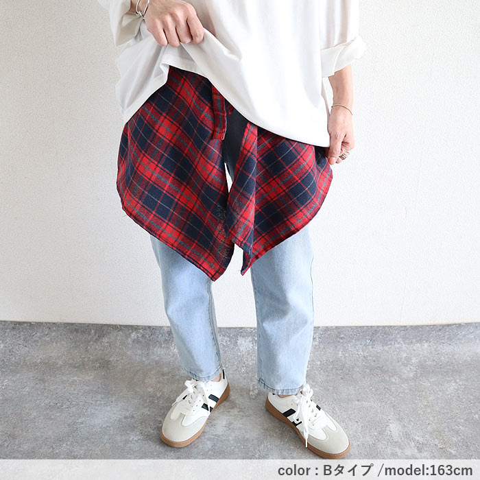 レディース 女性 巻き裾 付け裾 ラップスカート レイヤード 重ね着 黒 白 春 夏 秋 おしゃれ かわいい [定形外1]^msz175^ | uricca | 19