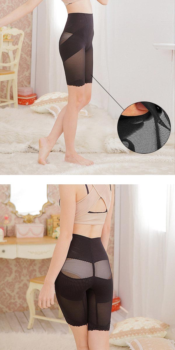 インナー レディース 加圧 着圧 補正下着 ぽっこりお腹 ハイウエスト スパッツ [郵1] ^msz40^ | uricca | 05