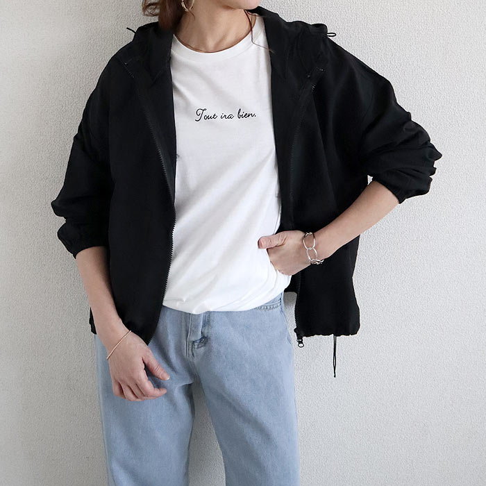 uricca（ウリッカ） パーカー レディース トップス 春 夏 長袖 白 黒