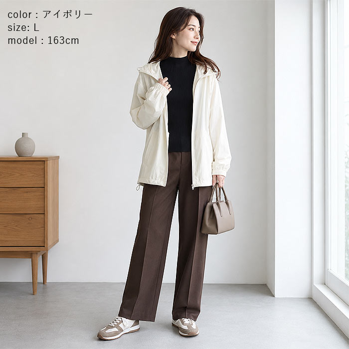 1890円 クーポンで！ UVカットパーカー UPF50+ トップス レディース マウンテンパーカー 秋 アウター 白 黒 長袖 紫外線対策 軽量 夏 ^p052^ | uricca | 26