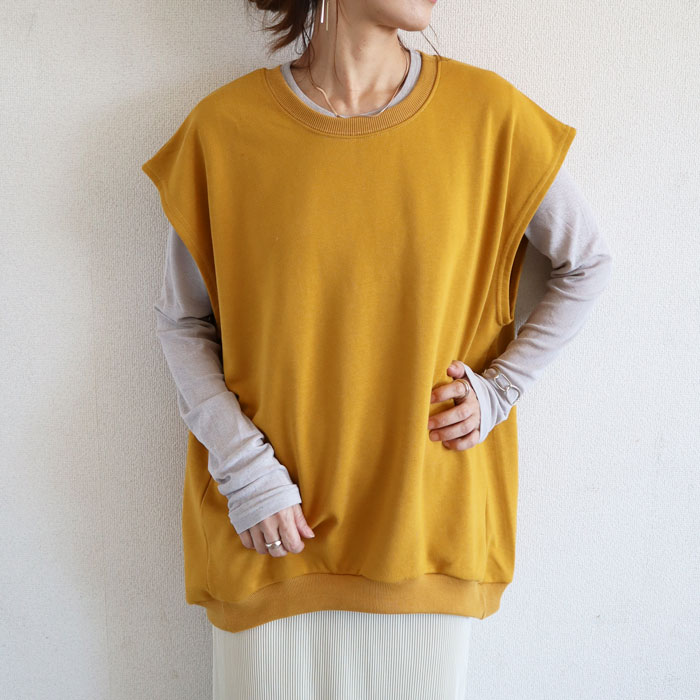 ベスト トップス トレーナー スウェット ジレ レディース 春 夏 秋 冬 黒 おしゃれ かわいい 30代 40代 50代 [郵3]^t015^ | uricca | 11