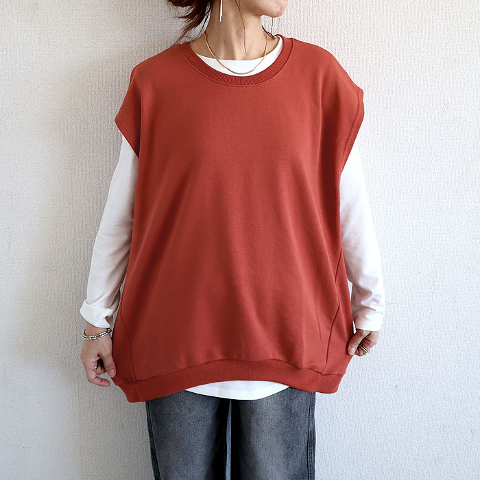 ベスト トップス トレーナー スウェット ジレ レディース 春 夏 秋 冬 黒 おしゃれ かわいい 30代 40代 50代 [郵3]^t015^ | uricca | 13