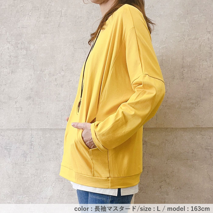 Tシャツ レディース ロンT トップス 長袖 秋 冬 黒 白 おしゃれ かわいい 30代 40代 50代 ドルマン [郵1.5]^t1000^ | uricca | 13