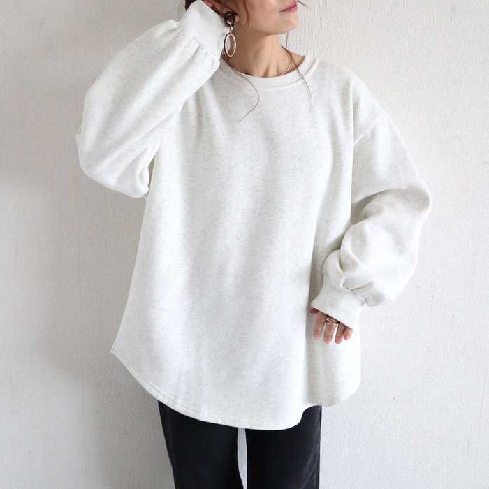 3141円 クーポンで！ トレーナー スウェット トップス レディース 裏起毛 長袖 秋 冬 黒 おしゃれ 30代 40代 50代 無地 ゆったり 極暖 [郵3]^t1038n^ | uricca | 07