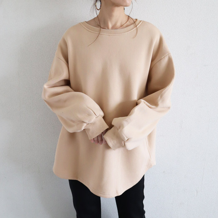 3141円 クーポンで！ トレーナー スウェット トップス レディース 裏起毛 長袖 秋 冬 黒 おしゃれ 30代 40代 50代 無地 ゆったり 極暖 [郵3]^t1038n^ | uricca | 06