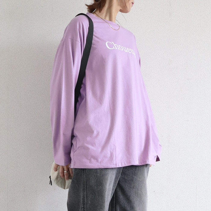 Tシャツ レディース トップス ロンT 長袖 春 秋 冬 黒 白  おしゃれ かわいい 30代 40代 50代 ロゴ ゆったり [郵1.5]^t1041^爆買 | uricca | 12