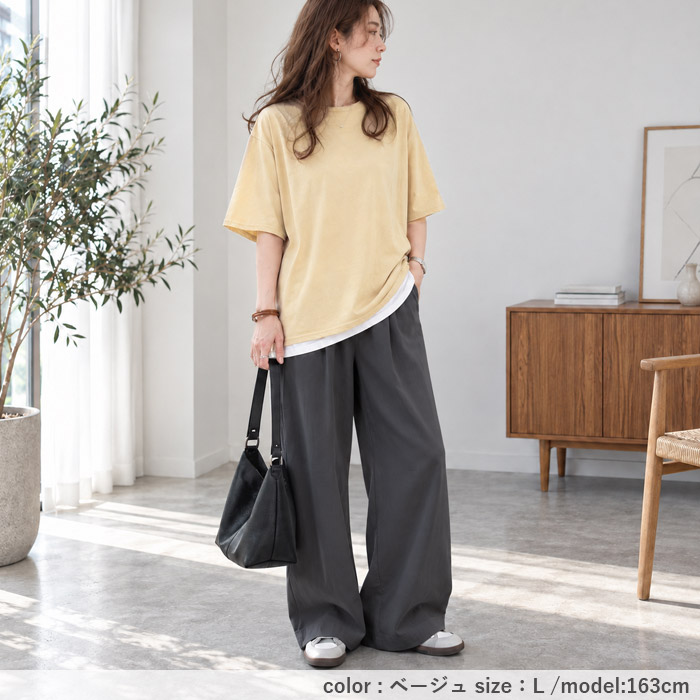 916円 クーポンで！ tシャツ レディース 半袖 春 夏 大きいサイズ おしゃれ 半袖 タグ ワッペン 体型カバー トップス 綿混 コットン [郵1.5]^t1046^ | uricca | 08