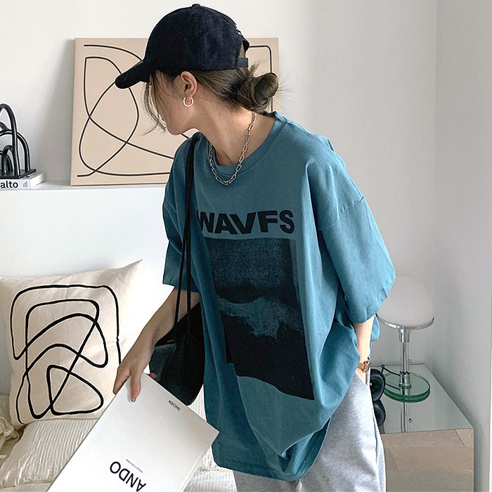 Tシャツ レディース 半袖 春 夏 黒 白 おしゃれ プリント ロゴ ゆったり カットソー トップス [郵1.5]^t1052^爆買 | uricca | 12