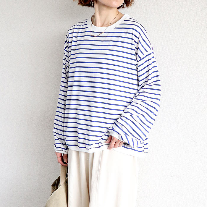 uricca（ウリッカ） ボーダー Tシャツ 体型カバー シワになりにくい