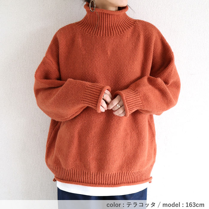 3495円 クーポンで！ ニット セーター トップス レディース 長袖 秋 冬 黒 白 おしゃれ かわいい 30代 40代 50代 タートルネック 厚手 極暖 ^t1066^ | uricca | 21