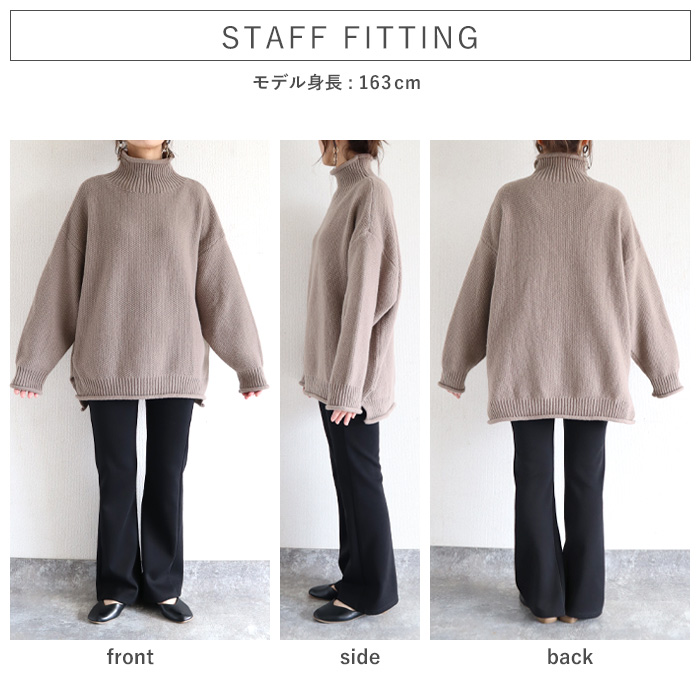 3495円 クーポンで！ ニット セーター トップス レディース 長袖 秋 冬 黒 白 おしゃれ かわいい 30代 40代 50代 タートルネック 厚手 極暖 ^t1066^ | uricca | 13