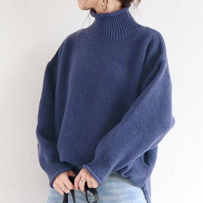 3495円 クーポンで！ ニット セーター トップス レディース 長袖 秋 冬 黒 白 おしゃれ かわいい 30代 40代 50代 タートルネック 厚手 極暖 ^t1066^ | uricca | 07