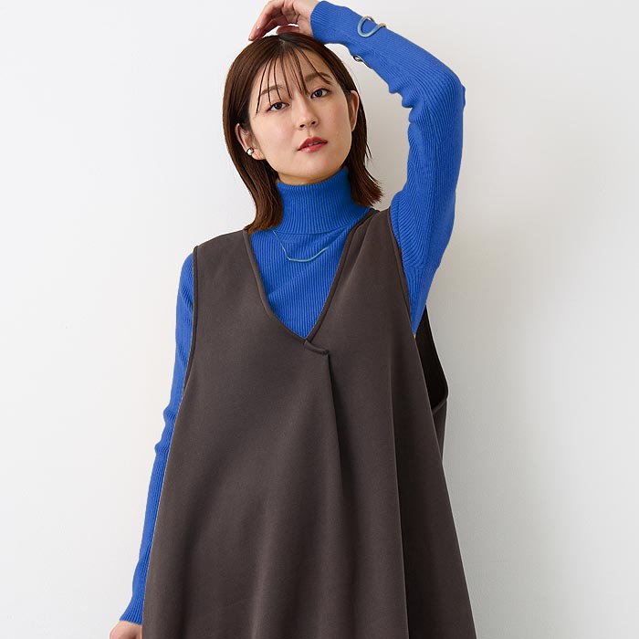 2691円 クーポンで！ リブ ニット セーター トップス 長袖 レディース 秋 冬 白 黒 おしゃれ タートルネック ハイネック 極暖 あったか 防寒 [郵3]^t1067^爆買 | uricca | 06