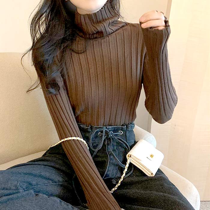 ニットセーター 長袖 レディース リブハイネックニット 秋服 秋 冬 タートルネック ゆったり ざっくり ハイネック 伸縮性 暖か 秋冬 大きいサイズ 体型カバー ニットセーター 長袖 レディース もこもこニット 秋服 秋 冬