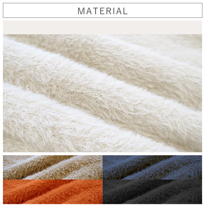 2596円 クーポンで！ ニット セーター トップス レディース 長袖 秋 冬 黒 白 おしゃれ かわいい 30代 40代 50代 シャギーニット あったか ^t1070^ | uricca | 09