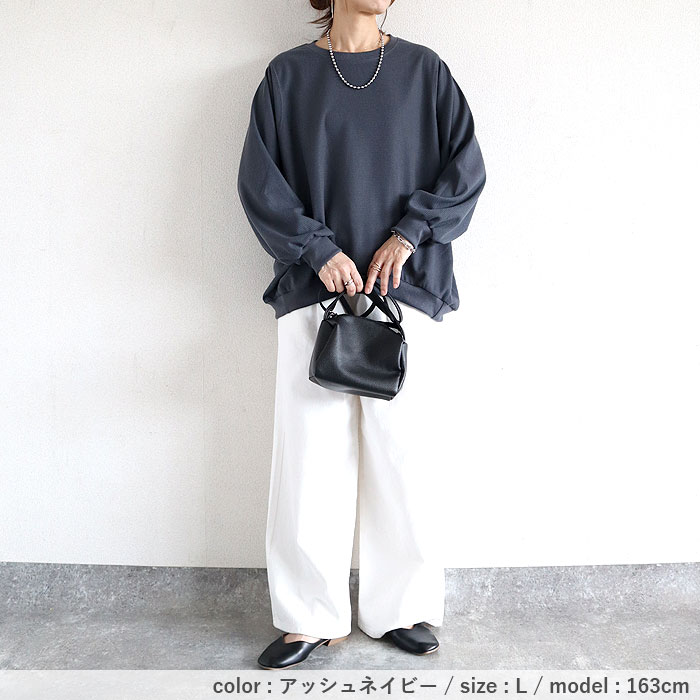 Tシャツ ロンT レディース 長袖 春 夏 秋 黒 白 無地 おしゃれ かわいい 30代 40代 50代 トップス ワッフル  [郵2]^t1077^ | uricca | 21