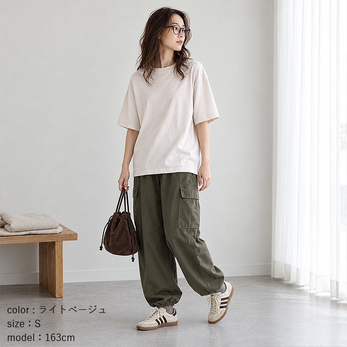 【タイムセール】 トップス レディース Tシャツ 綿100％ コットン ウォッシュ加工 春 夏 黒 おしゃれ かわいい 無地 半袖 綿 ^t1084^ | uricca | 18