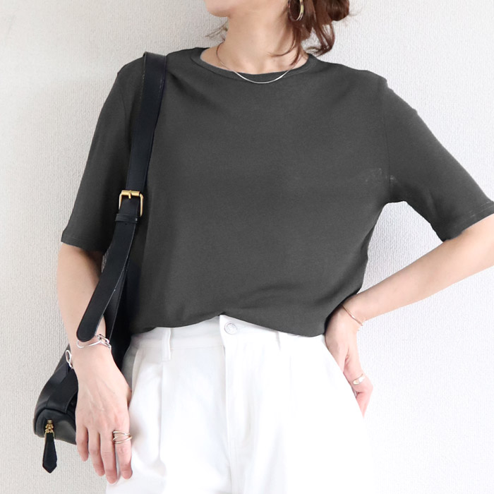 96H限定！969円 3点購クーポンで★ Tシャツ シアートップス レディース 春 夏 白 黒 おしゃれ シースルー 薄手 長袖 半袖 UV [郵1]^t1006+t1086^ バナー | uricca | 16