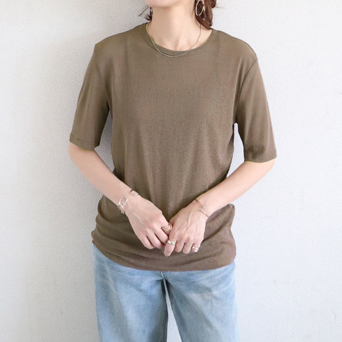 96H限定！969円 3点購クーポンで★ Tシャツ シアートップス レディース 春 夏 白 黒 おしゃれ シースルー 薄手 長袖 半袖 UV [郵1]^t1006+t1086^ バナー | uricca | 18