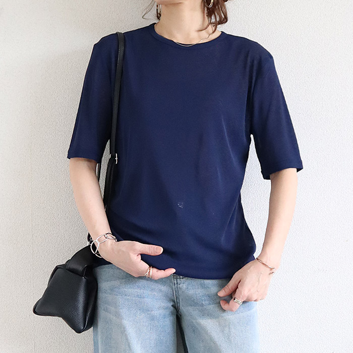 96H限定！969円 3点購クーポンで★ Tシャツ シアートップス レディース 春 夏 白 黒 おしゃれ シースルー 薄手 長袖 半袖 UV [郵1]^t1006+t1086^ バナー | uricca | 17