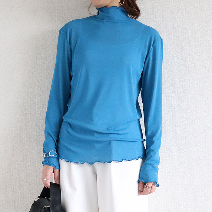 96H限定！969円 3点購クーポンで★ Tシャツ シアートップス レディース 春 夏 白 黒 おしゃれ シースルー 薄手 長袖 半袖 UV [郵1]^t1006+t1086^ バナー | uricca | 31