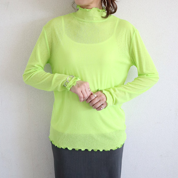 96H限定！969円 3点購クーポンで★ Tシャツ シアートップス レディース 春 夏 白 黒 おしゃれ シースルー 薄手 長袖 半袖 UV [郵1]^t1006+t1086^ バナー | uricca | 30