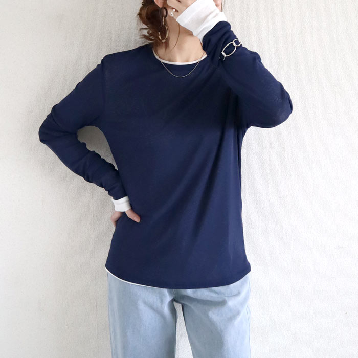 96H限定！969円 3点購クーポンで★ Tシャツ シアートップス レディース 春 夏 白 黒 おしゃれ シースルー 薄手 長袖 半袖 UV [郵1]^t1006+t1086^ バナー | uricca | 04
