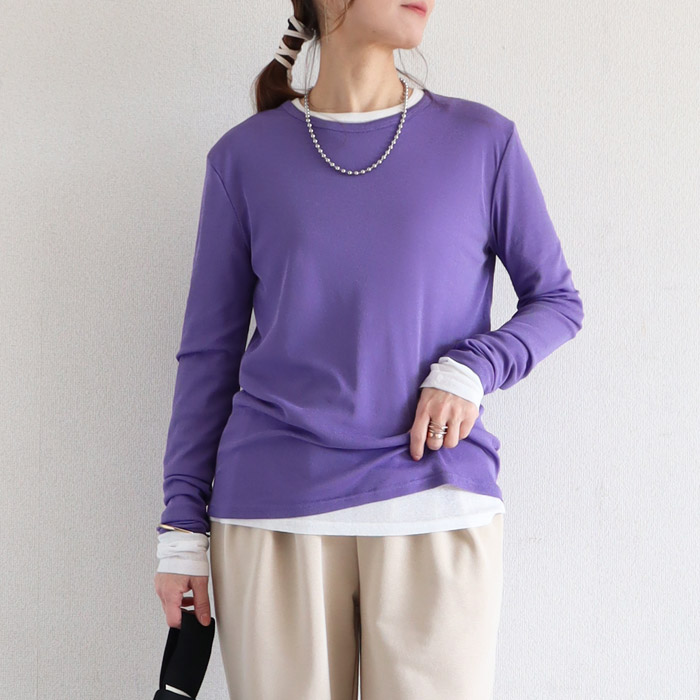 Tシャツ シアートップス レディース 春 夏 白 黒 おしゃれ かわいい シースルー 薄手 長袖 UVカット [郵1]^t1006+t1086^ | uricca | 14