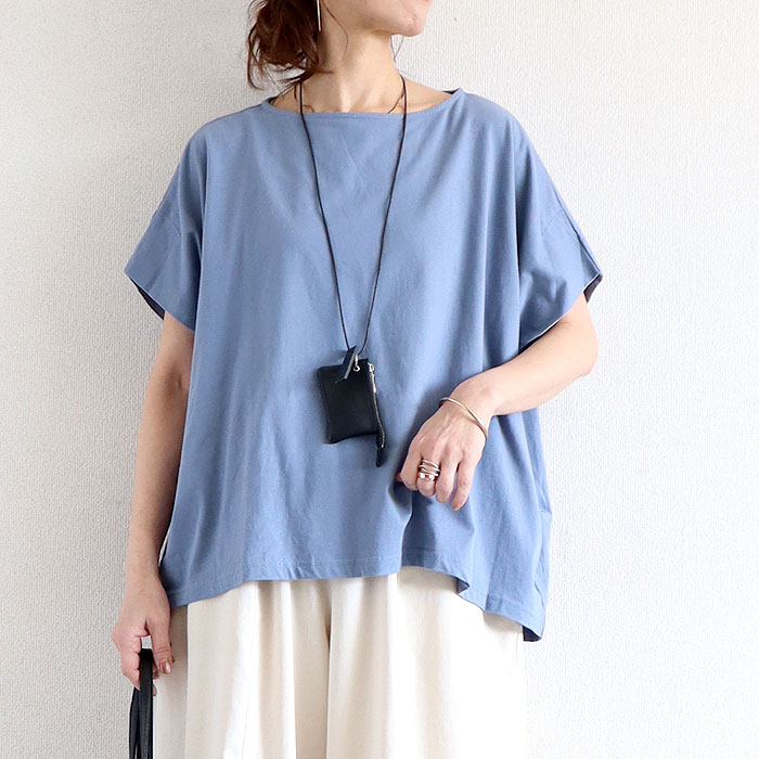 1494円 クーポンで！ カットソー レディース Tシャツ 半袖 春 夏 白 黒 おしゃれ かわいい 30代 40代 50代 ドルマンスリーブ 無地 綿100 [郵1.5]^t1087^ | uricca | 06