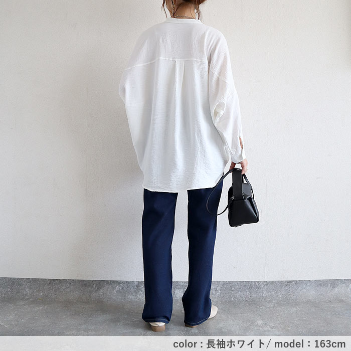 ブラウス キーネック スキッパー シアー トップス シャツ レディース 長袖 秋 冬 黒 白 おしゃれ かわいい [郵1.5]^t1097^ | uricca | 13