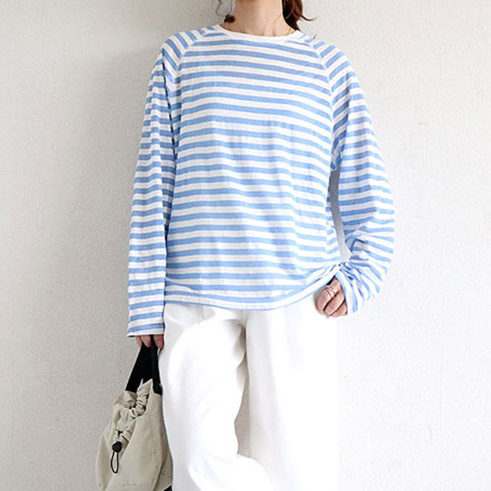 1743円 3点購入クーポンで！ シアー トップス レディース Tシャツ 長袖 シースルー ラグラン ロンT 春 秋 白 黒 おしゃれ ボーダー 30代 40代 [郵1]^t1118^ | uricca | 02