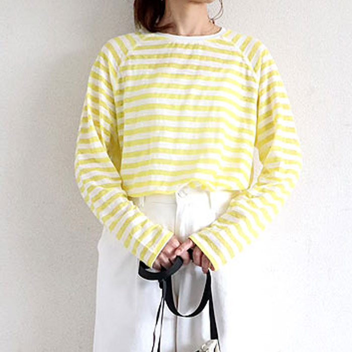 1743円 3点購入クーポンで！ シアー トップス レディース Tシャツ 長袖 シースルー ラグラン ロンT 春 秋 白 黒 おしゃれ ボーダー 30代 40代 [郵1]^t1118^ | uricca | 04