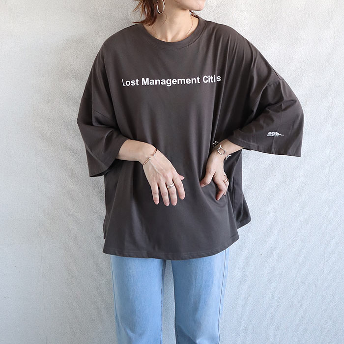 uricca（ウリッカ） Tシャツ レディース トップス 5分袖 半袖 春 夏 黒