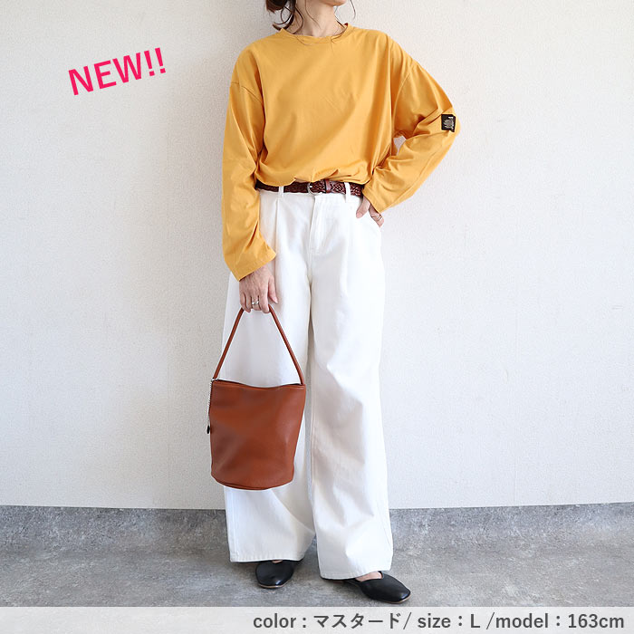 Tシャツ レディース トップス 長袖 秋 冬 黒 白 おしゃれ かわいい 30代 40代 50代 ボーダー 無地 [郵1.5]^t570^ | uricca | 42