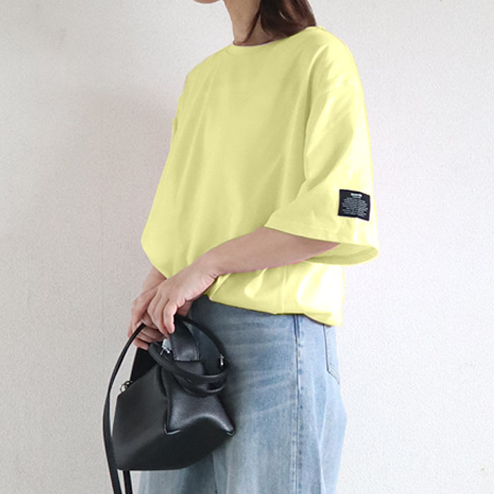 72H限定！1290円 2点購入クーポンで★ Tシャツ レディース トップス ロンT 半袖 春 夏 黒 白 おしゃれ 無地 ボーダー 柄 ステッチ [郵1.5]^t570^ | uricca | 16