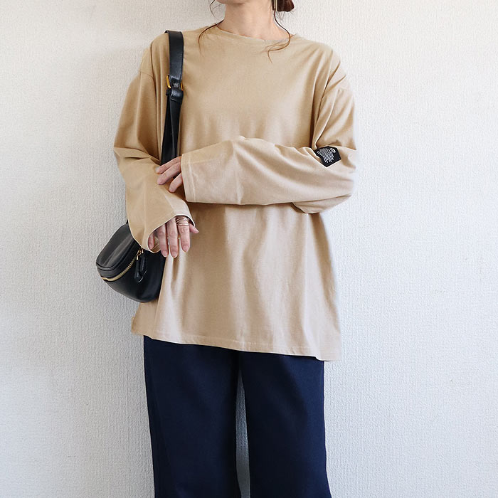 Tシャツ レディース トップス 長袖 秋 冬 黒 白 おしゃれ かわいい 30代 40代 50代 ボーダー 無地 [郵1.5]^t570^ | uricca | 03