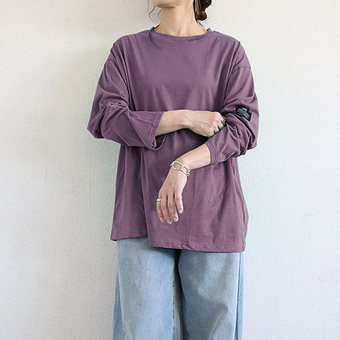 Tシャツ レディース トップス 長袖 秋 冬 黒 白 おしゃれ かわいい 30代 40代 50代 ボーダー 無地 [郵1.5]^t570^ | uricca | 12