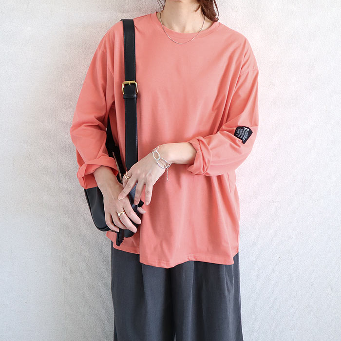 Tシャツ レディース トップス 長袖 秋 冬 黒 白 おしゃれ かわいい 30代 40代 50代 ボーダー 無地 [郵1.5]^t570^ | uricca | 06