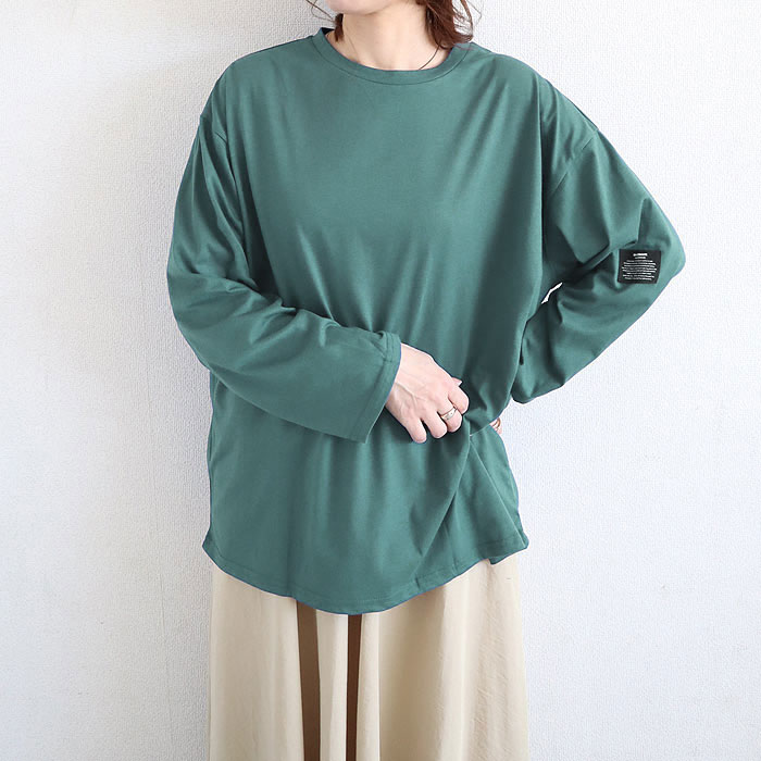 Tシャツ レディース トップス 長袖 秋 冬 黒 白 おしゃれ かわいい 30代 40代 50代 ボーダー 無地 [郵1.5]^t570^ | uricca | 11