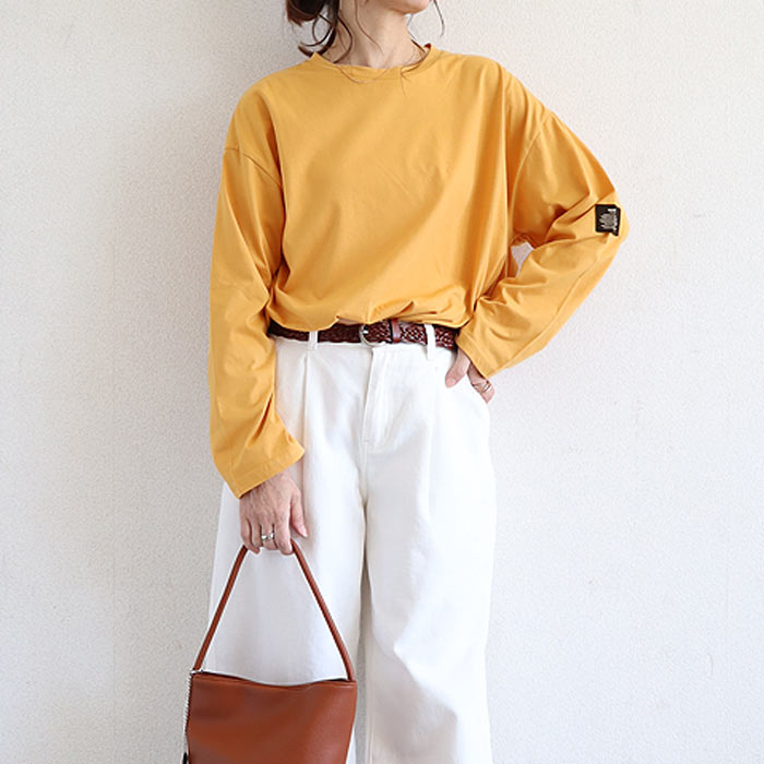 Tシャツ レディース トップス 長袖 秋 冬 黒 白 おしゃれ かわいい 30代 40代 50代 ボーダー 無地 [郵1.5]^t570^ | uricca | 15