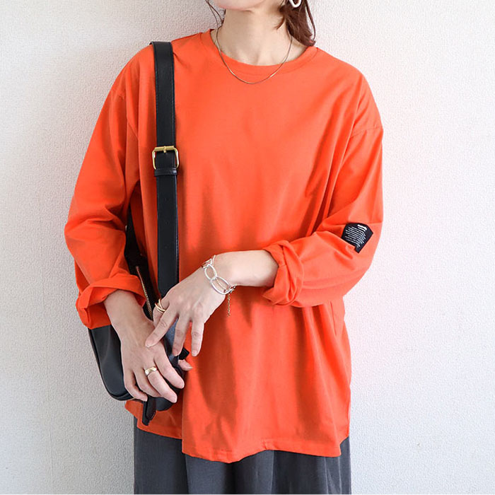 Tシャツ レディース トップス 長袖 秋 冬 黒 白 おしゃれ かわいい 30代 40代 50代 ボーダー 無地 [郵1.5]^t570^ | uricca | 19