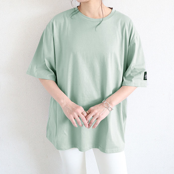 72H限定！1290円 2点購入クーポンで★ Tシャツ レディース トップス ロンT 半袖 春 夏 黒 白 おしゃれ 無地 ボーダー 柄 ステッチ [郵1.5]^t570^ | uricca | 14