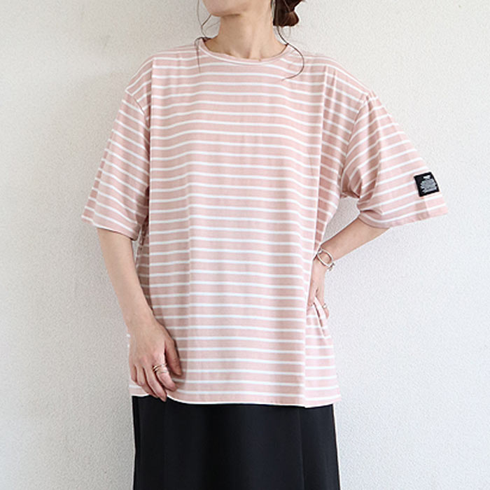 72H限定！1290円 2点購入クーポンで★ Tシャツ レディース トップス ロンT 半袖 春 夏 黒 白 おしゃれ 無地 ボーダー 柄 ステッチ [郵1.5]^t570^ | uricca | 21