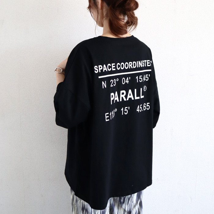 tシャツ トップス レディース 半袖 春 夏 黒 白 おしゃれ かわいい 30代 40代 50代 カットソー ロゴ プリント ^t580^ | uricca | 02