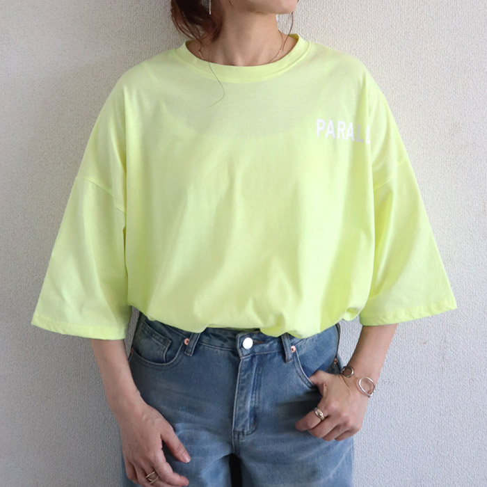 tシャツ トップス レディース 半袖 春 夏 黒 白 おしゃれ かわいい 30代 40代 50代 カットソー ロゴ プリント ^t580^ | uricca | 08