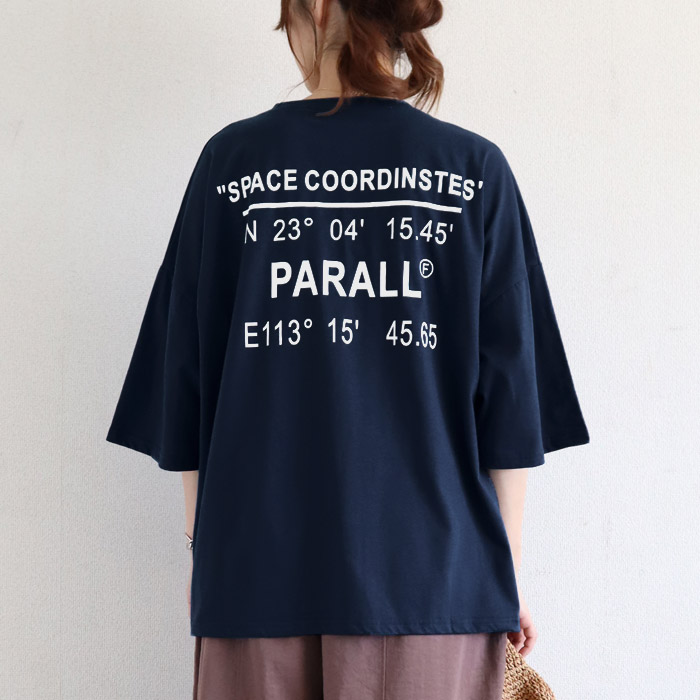 tシャツ トップス レディース 半袖 春 夏 黒 白 おしゃれ かわいい 30代 40代 50代 カットソー ロゴ プリント ^t580^ | uricca | 05