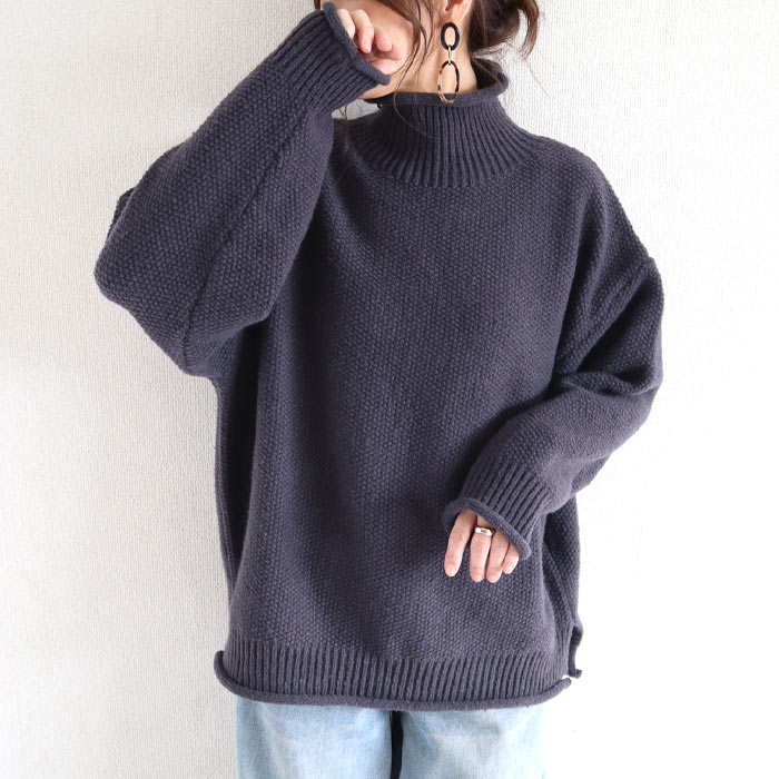 3495円 クーポンで！ ニット セーター トップス レディース 長袖 秋 冬 黒 白 おしゃれ かわいい 30代 40代 50代 タートルネック 厚手 極暖 ^t1066^ | uricca | 06