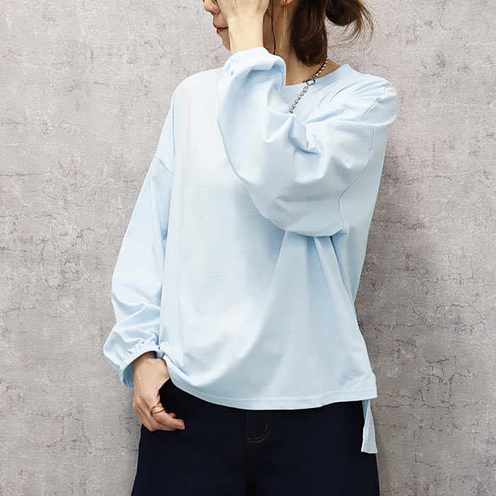 uricca Tシャツ レディース トップス ロンT 長袖 春 黒 白